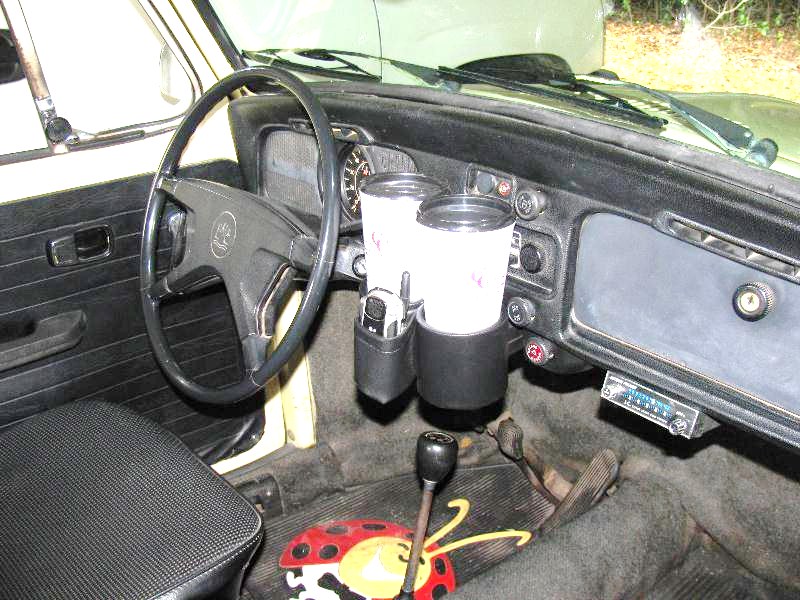 1968-77 VW Beetle Dashboard Plug & Chug Drink Holder